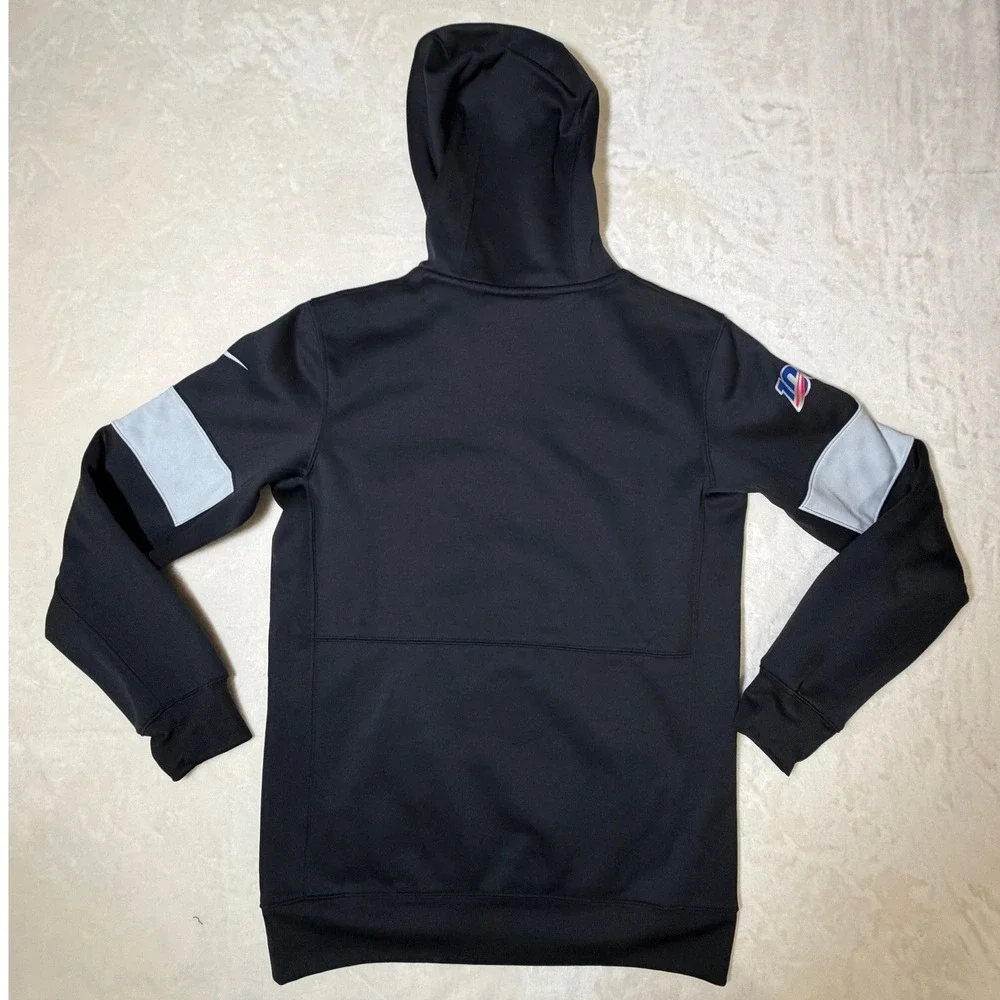 Nike Black Raiders NFL Onfield Dri-FIT Hoodie Mens Small Like New